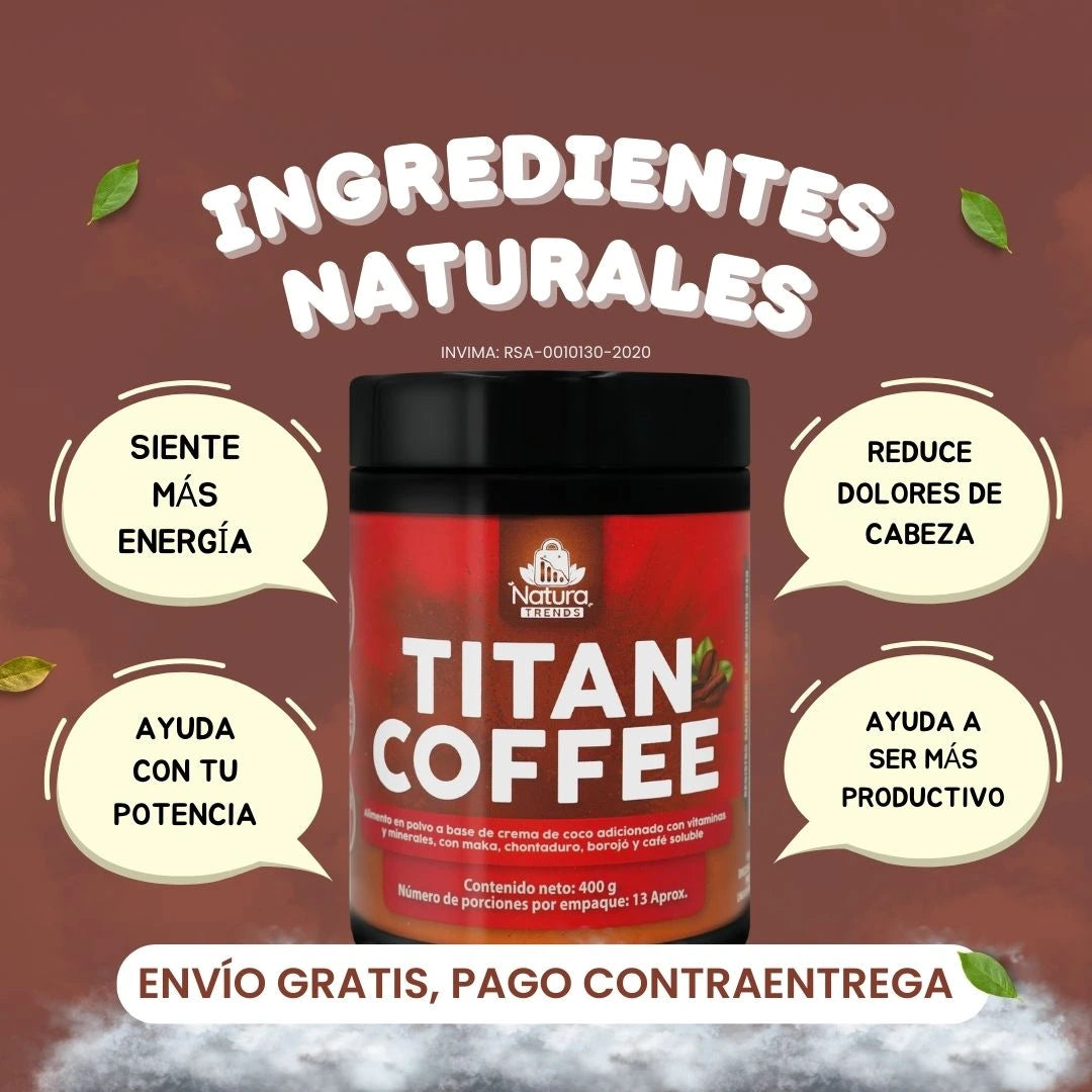 TITAN COFFEE® Vamos! Aumenta tu Potencia de Manera Natural 💪